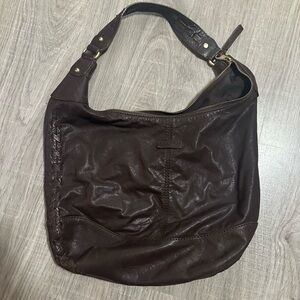 UGG Brown leather hobo handbag
